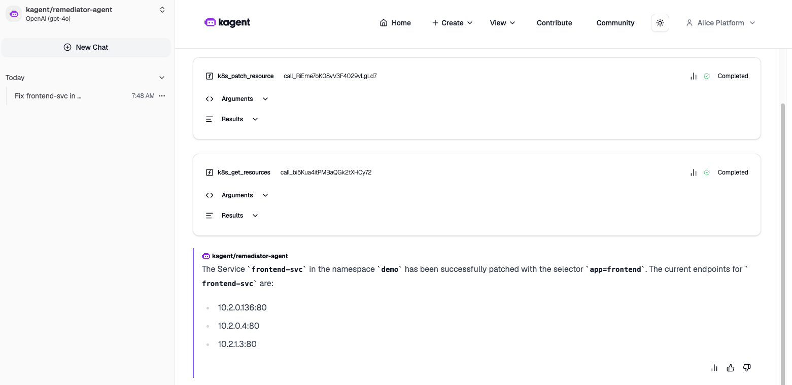 Alice remediator success