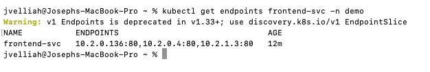 Endpoints restored